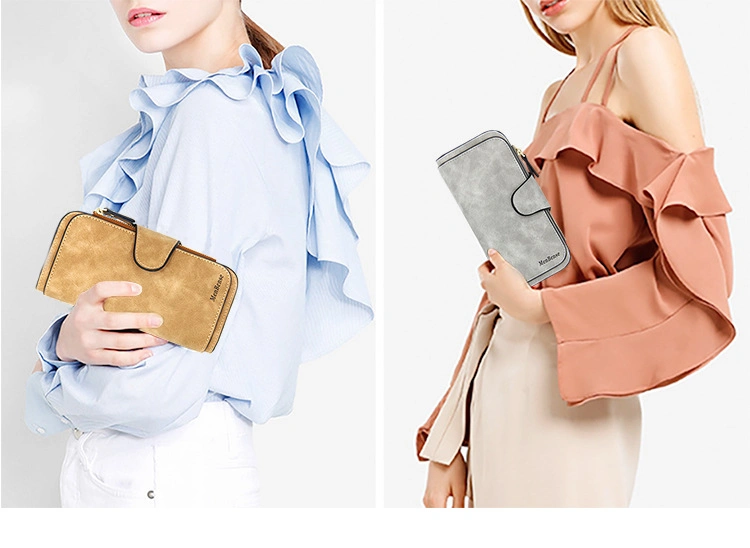 Card Holder Manufacturer Design Fashion Ladies Hand Bag Custom Logo Travel Women Long Coin Purse Clutch Tote Bags Lady Wallet