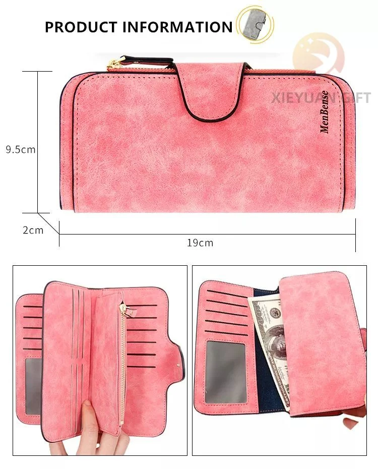 Card Holder Manufacturer Design Fashion Ladies Hand Bag Custom Logo Travel Women Long Coin Purse Clutch Tote Bags Lady Wallet